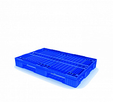 Поддон перфорированный пластиковый 1210х810х151 на 3-х полозьях голубой - фото 1 предпросмотра