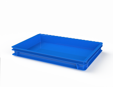Ящик полимерный для полуфабрикатов сплошной (600х400х75) - фото 1 предпросмотра