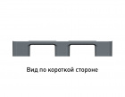 Поддон сплошной пластиковый 1200х1000х150 на 3-х полозьях серый - фото 3 предпросмотра