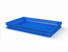 Ящик полимерный для полуфабрикатов перфорированный (600х400х75) - фото 1 предпросмотра