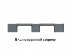 Поддон перфорированный пластиковый поддон 1200х1000x150 на 3-х полозьях серый - фото 4 предпросмотра